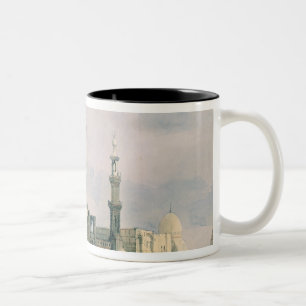Caneca De Café Em Dois Tons Túmulo da identificação do ` Abu Sa de Qansuh d