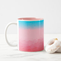 Turcos e Caicos Blue e Coral Ombre