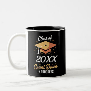 Caneca De Café Em Dois Tons Turma De 2026 Contagem Regressiva Em Andamento Per