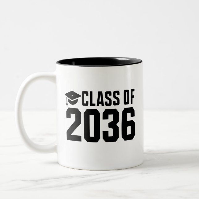 Caneca De Café Em Dois Tons Turma De 2036 Cresça Comigo Volta às Aulas (Esquerda)