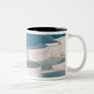 Caneca De Café Em Dois Tons Turquia, Pamukkale Castelo de Algodão).