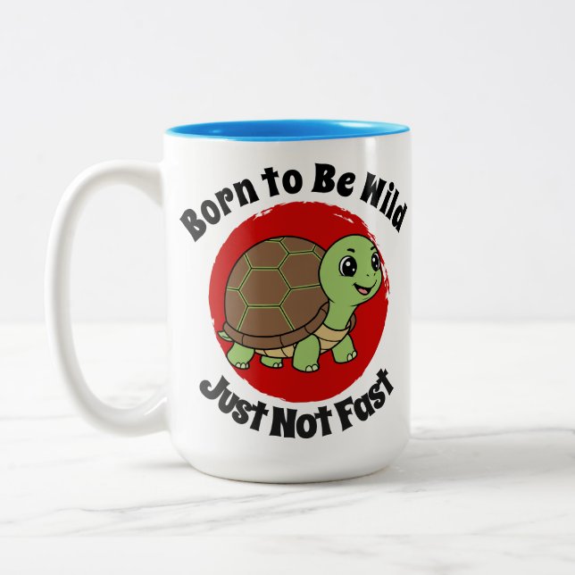Caneca De Café Em Dois Tons turtle  (Esquerda)