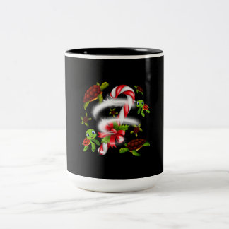 Caneca De Café Em Dois Tons Turtle Gift | Doces de Tartaruga Doce Natal