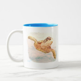Caneca De Café Em Dois Tons Turtle Mug
