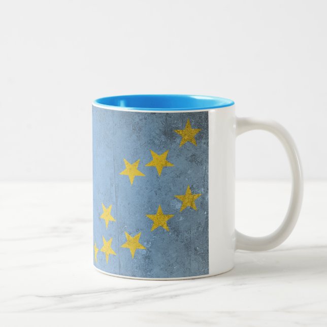 Caneca De Café Em Dois Tons Tuvalu (Direita)