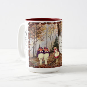 Caneca De Café Em Dois Tons Tweetle Dee Tweetle Dum Song Carroll Assinatura