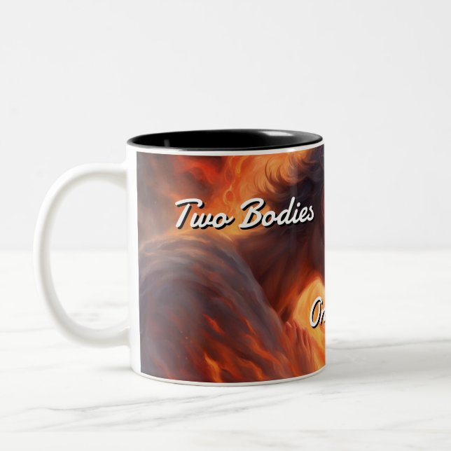 Caneca De Café Em Dois Tons Twin Flames 002 (Esquerda)