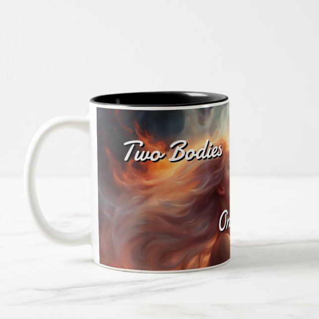 Caneca De Café Em Dois Tons Twin Flames 003 (Esquerda)