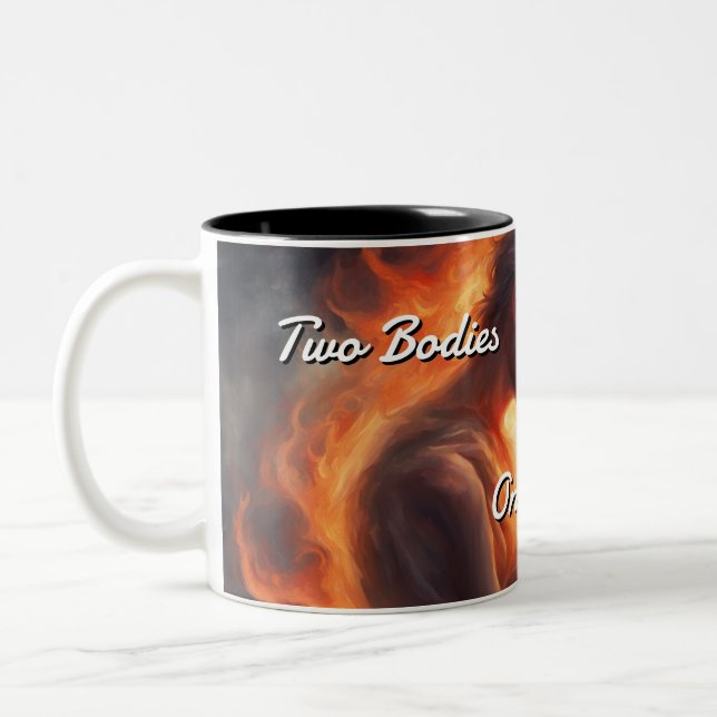 Caneca De Café Em Dois Tons Twin Flames 004 (Esquerda)
