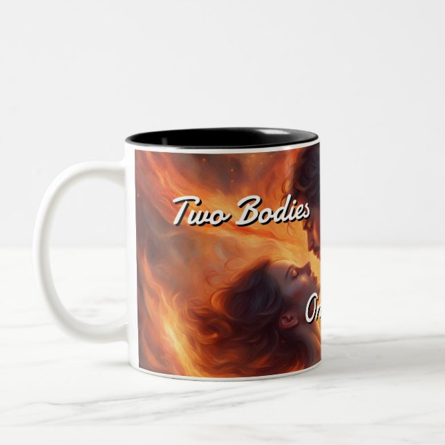Caneca De Café Em Dois Tons Twin Flames 006 (Esquerda)