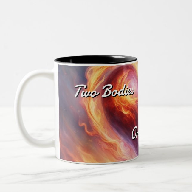 Caneca De Café Em Dois Tons Twin Flames 022 (Esquerda)