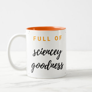 Caneca De Café Em Dois Tons TWIS Cheio de bondade científica