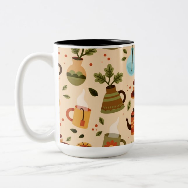 Caneca De Café Em Dois Tons Two-Tone Coffee Mug (Esquerda)
