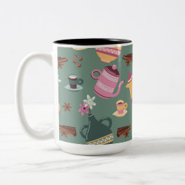 Caneca De Café Em Dois Tons Two-Tone Coffee Mug design 