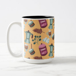 Caneca De Café Em Dois Tons Two-Tone Coffee Mug design 