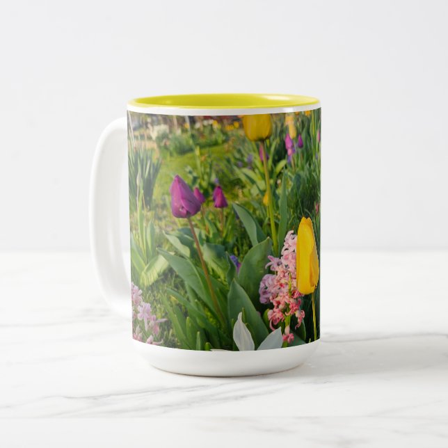 Caneca De Café Em Dois Tons Two-tone Mug 15 oz (Frente Esquerda)