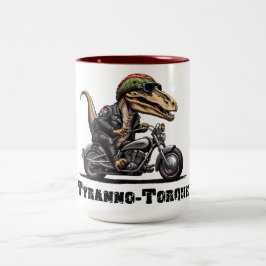 Caneca De Café Em Dois Tons Tyranno Torque Dinosaur