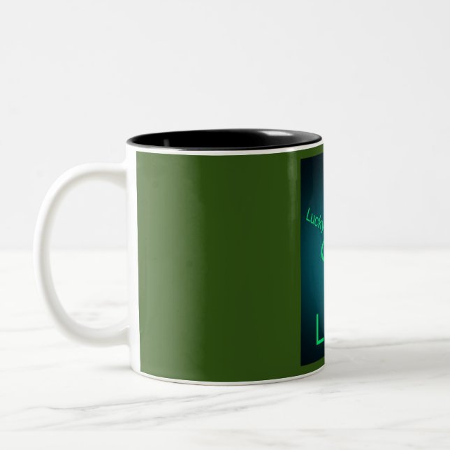 Caneca De Café Em Dois Tons U Sentir Lucky Mug (Esquerda)
