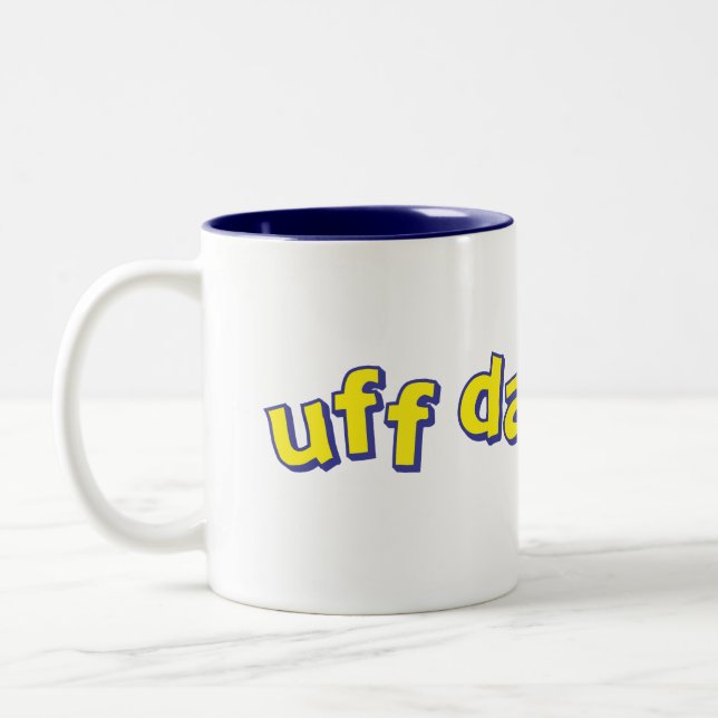 Caneca De Café Em Dois Tons Uff a Dinamarca agride (Esquerda)