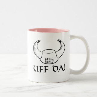 Caneca De Café Em Dois Tons Uff a Dinamarca! Chapéu de Viking