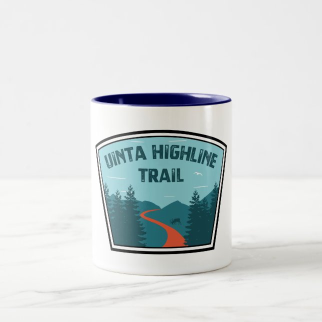 Caneca De Café Em Dois Tons Uinta Highline Trail Utah (Centro)