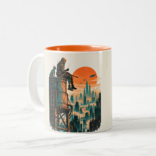 Caneca De Café Em Dois Tons Última Vigília Antes do Amanhecer
