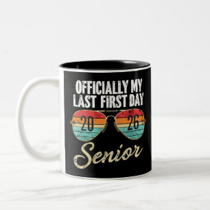 Caneca De Café Em Dois Tons Último Primeiro Dia Senior 2026