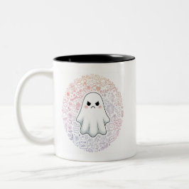 Caneca De Café Em Dois Tons Um Burst de Joy Doodle