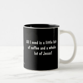 Caneca De Café Em Dois Tons Um café muito Jesus gotGod316.com