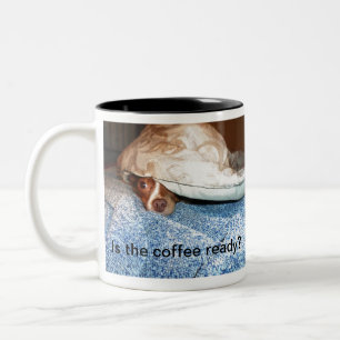 Caneca De Café Em Dois Tons Um cão chamado Mia - Megaesophagus cão