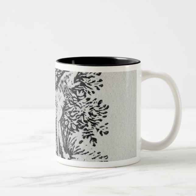 Caneca De Café Em Dois Tons Um cão 'da história dos Quadrupeds (Direita)