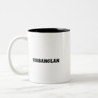 Caneca De Café Em Dois Tons Um copo de na moda com DESIGN FONTE "URBANGLAN"