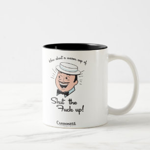 Caneca De Café Em Dois Tons Um copo morno
