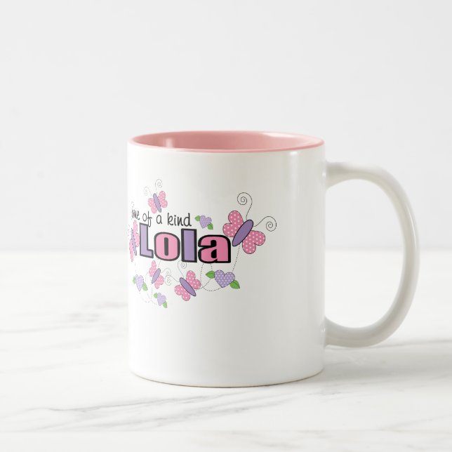 Caneca De Café Em Dois Tons Um de um Lola amável (Direita)