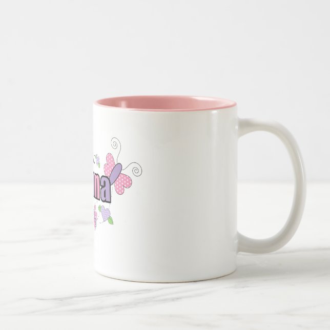 Caneca De Café Em Dois Tons Um de um Nonna amável (Direita)