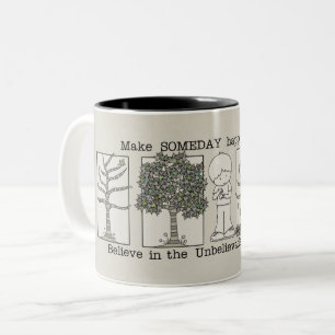 Caneca De Café Em Dois Tons Um dia