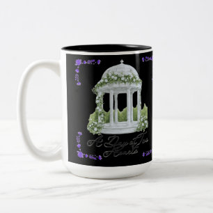 Caneca De Café Em Dois Tons Um dia de dois corações negros