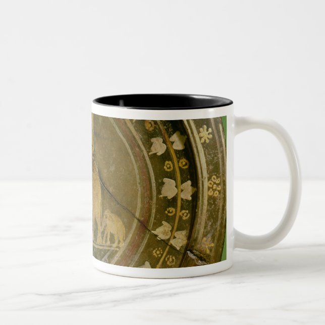 Caneca De Café Em Dois Tons Um elefante usado na guerra contra (Direita)