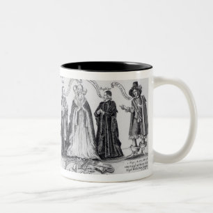 Caneca De Café Em Dois Tons Um emblema do anticristo