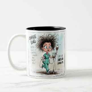 Caneca De Café Em Dois Tons Um Esboço Humorístico sobre Esgotamento no Setor d