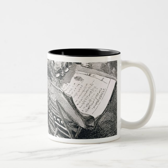 Caneca De Café Em Dois Tons Um homem instruído absorvido no Koran (Direita)