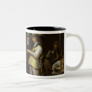 Caneca De Café Em Dois Tons Um interior do Guardroom