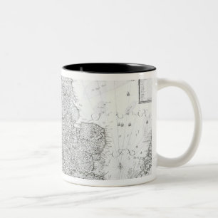 Caneca De Café Em Dois Tons Um mapa novo do reino de Inglaterra