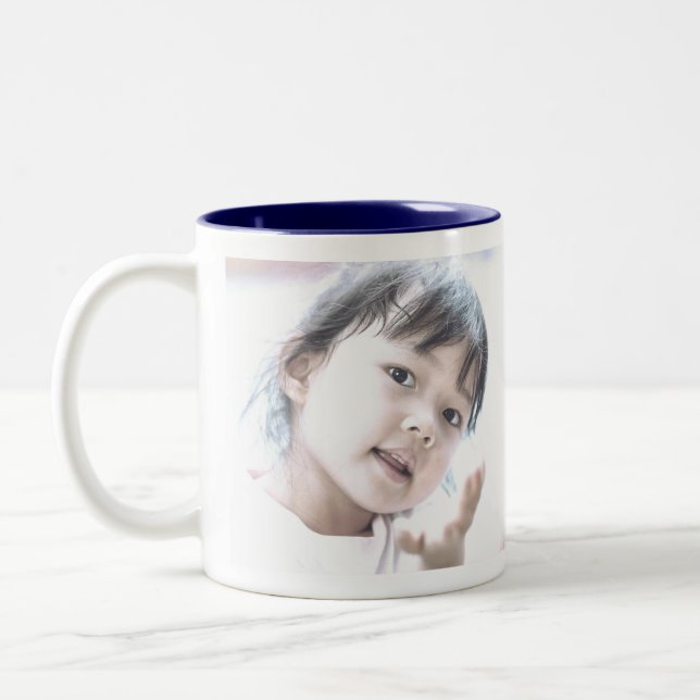 Caneca De Café Em Dois Tons Um mundo infantil (Esquerda)