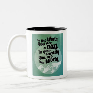Caneca De Café Em Dois Tons Um Pai amoroso