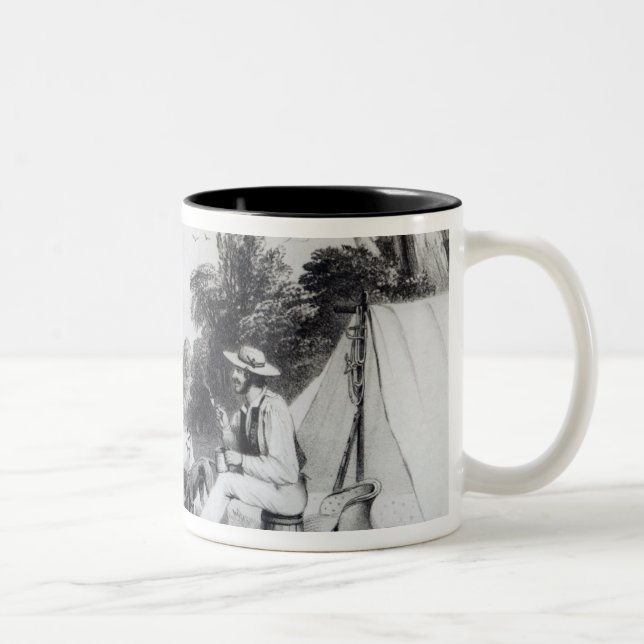 Caneca De Café Em Dois Tons Um partido de exploração (Direita)