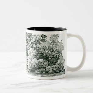 Caneca De Café Em Dois Tons Um pescador em uma piscina do rio, 'de Ingleses