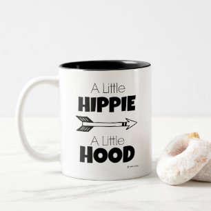 CANECA DE CAFÉ EM DOIS TONS UM POUCO DE HIPPIE UM POUCO DE HOOD