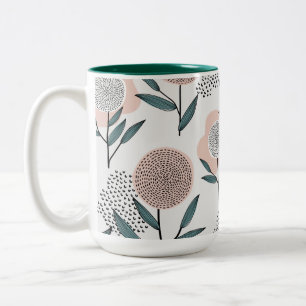 Caneca De Café Em Dois Tons Um rosa