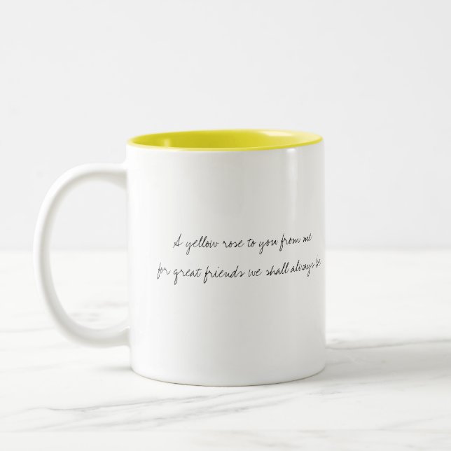 Caneca De Café Em Dois Tons Um rosa a você de mim - (Esquerda)